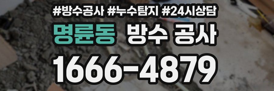 명륜동 방수 공사