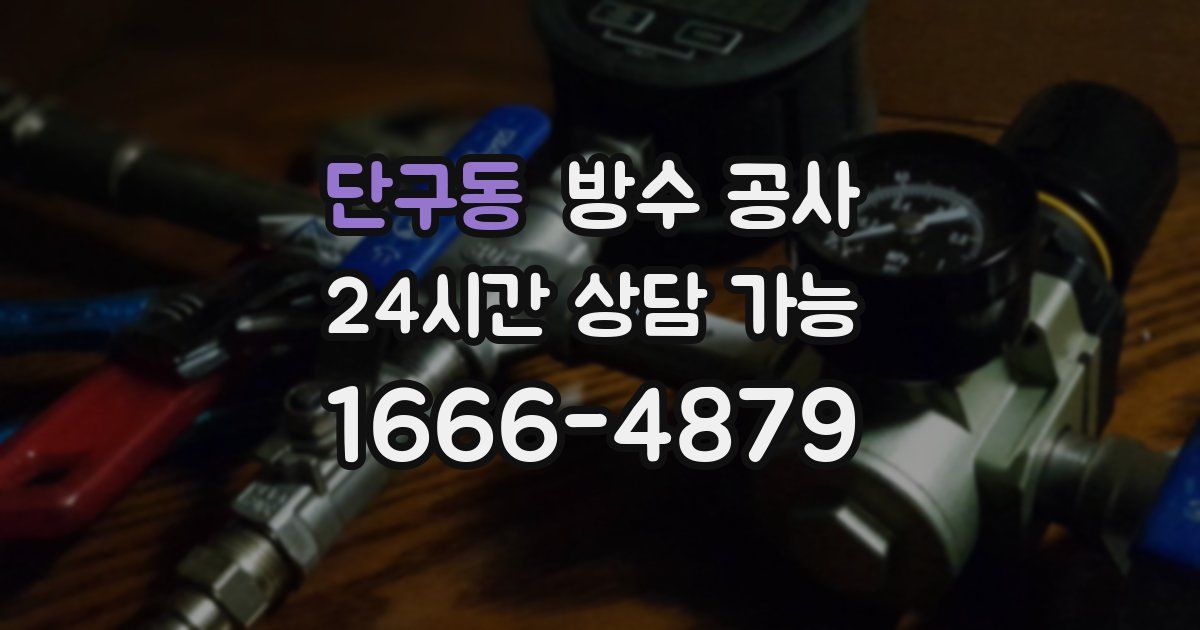 단구동 누수탐지