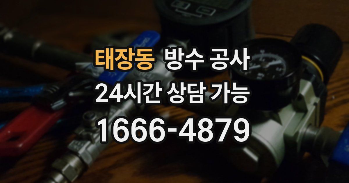 태장동 누수탐지