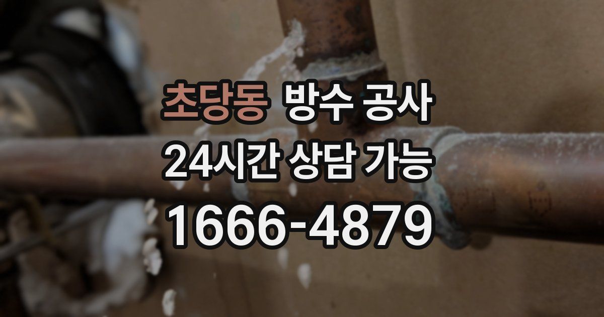 초당동 누수탐지