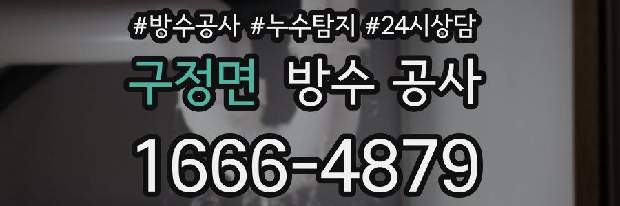 구정면 방수 공사