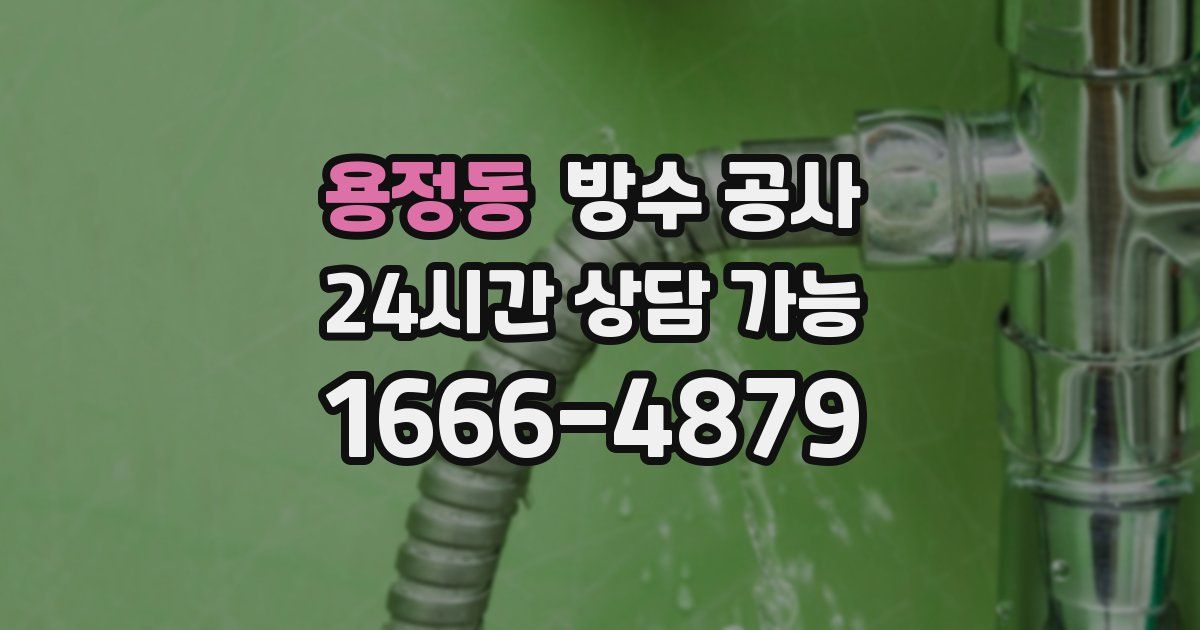 용정동 누수탐지