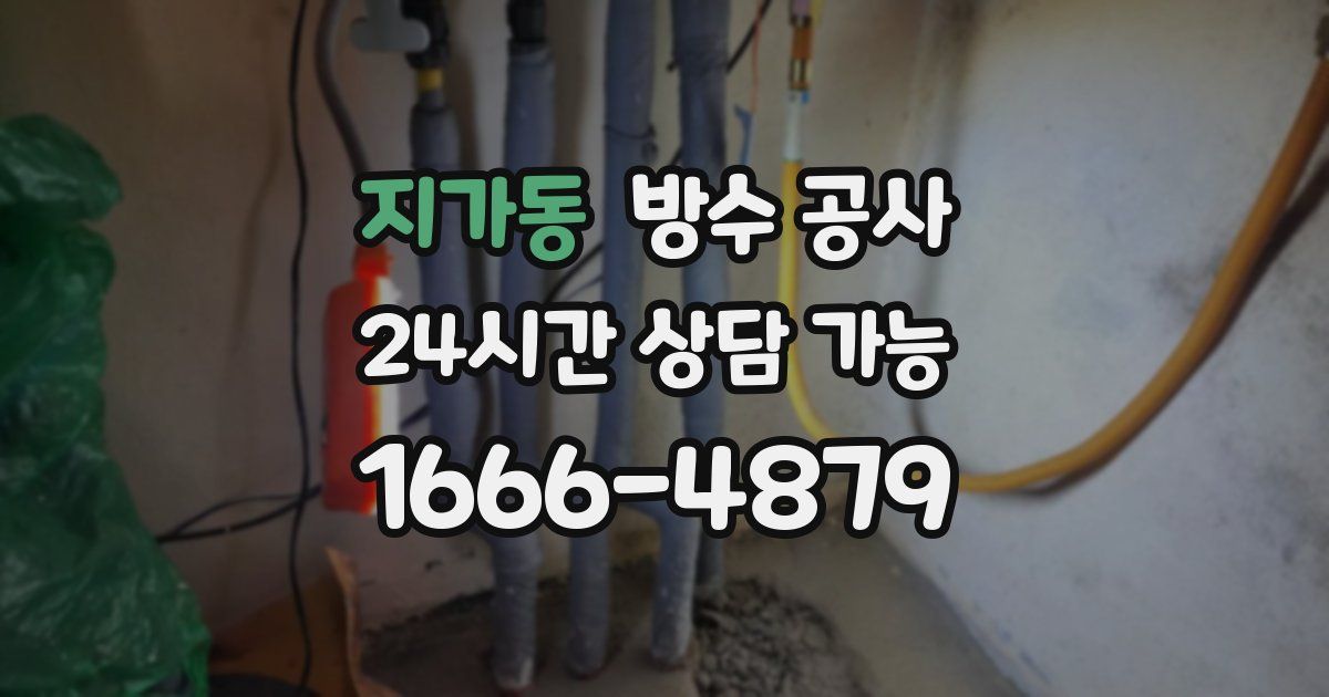 지가동 누수탐지