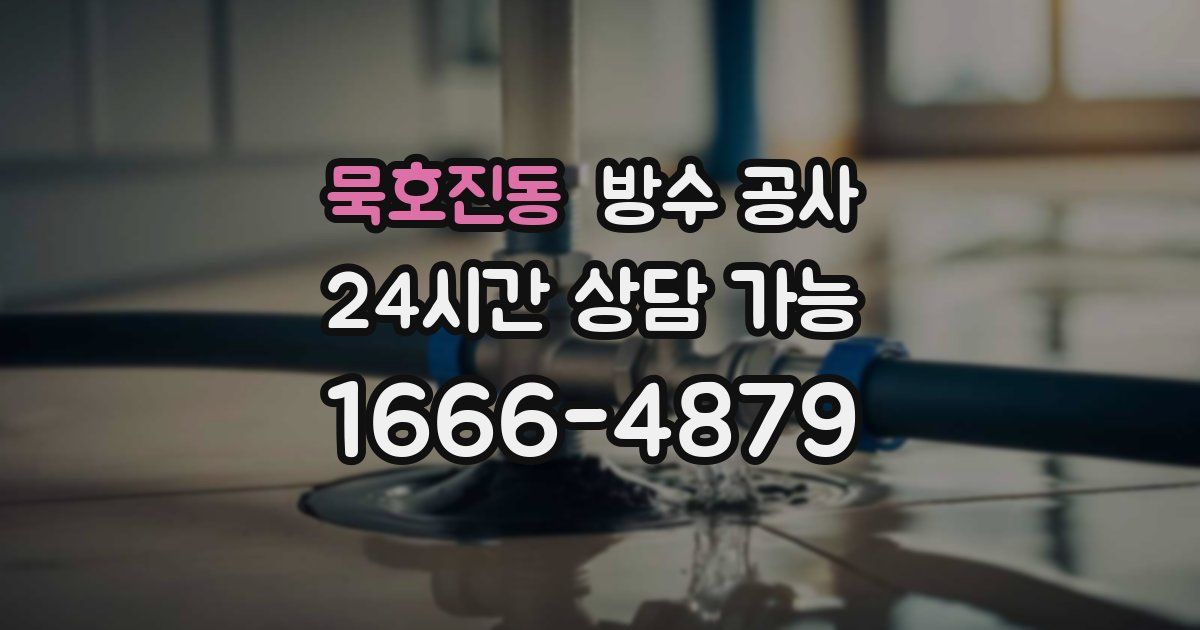 묵호진동 누수탐지