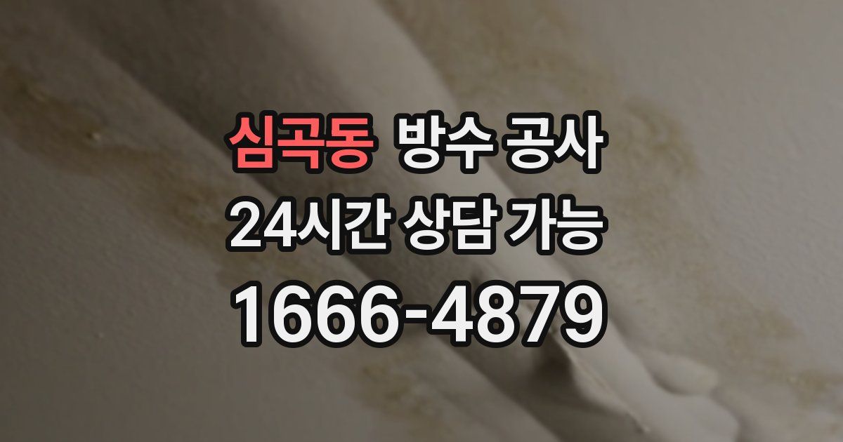 심곡동 누수탐지