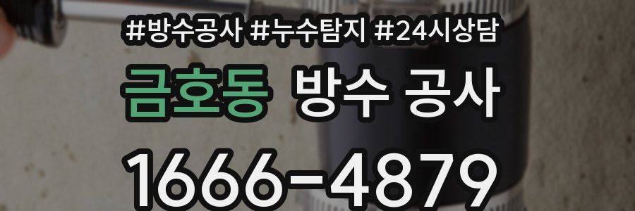 금호동 방수 공사