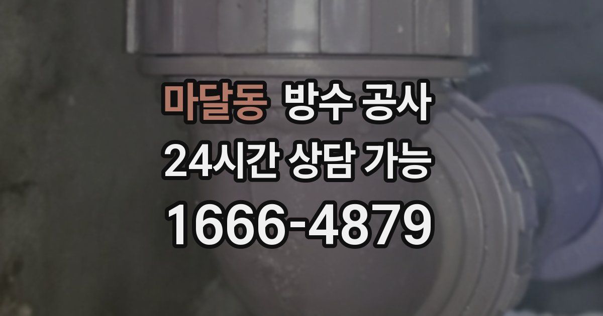 마달동 누수탐지