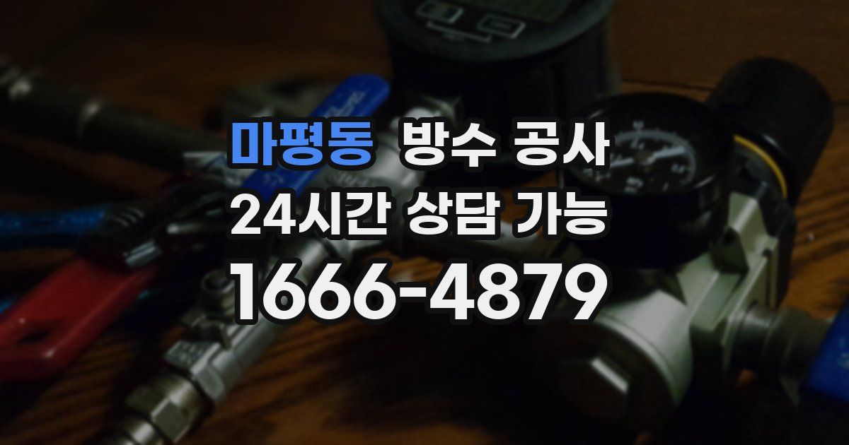 마평동 누수탐지