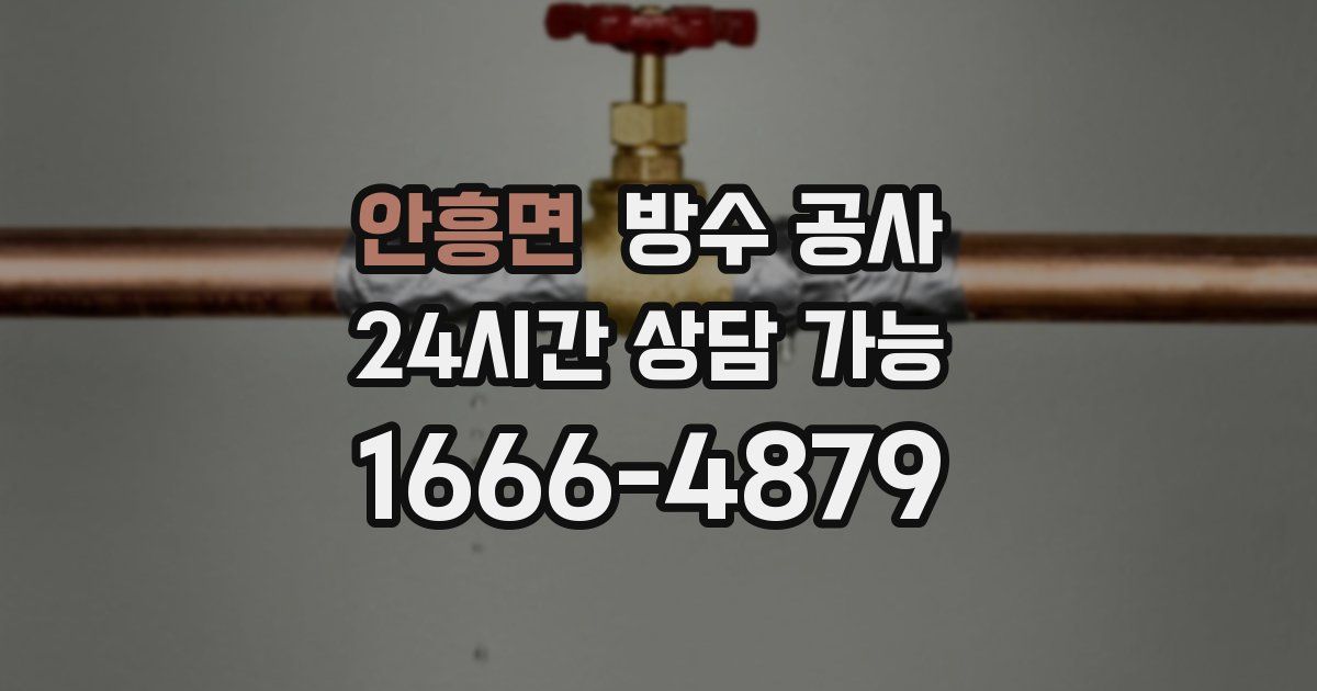 안흥면 누수탐지