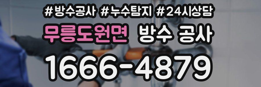 무릉도원면 방수 공사