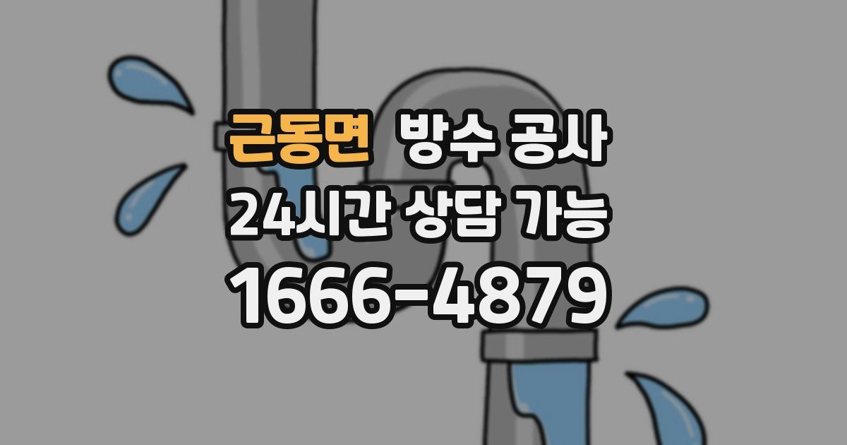 근동면 누수탐지