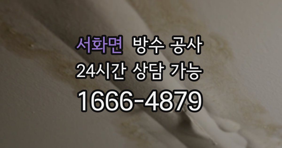 서화면 누수탐지