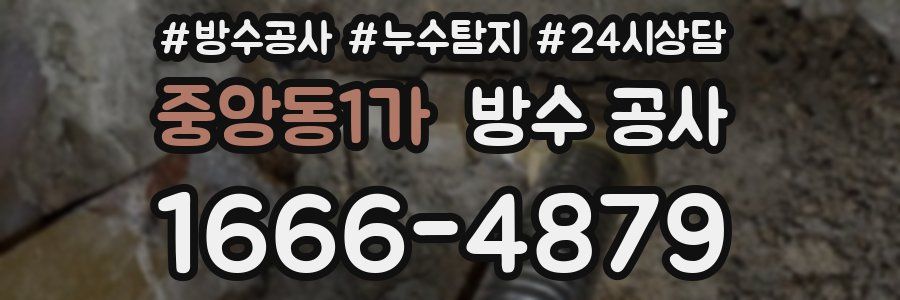 중앙동1가 방수 공사