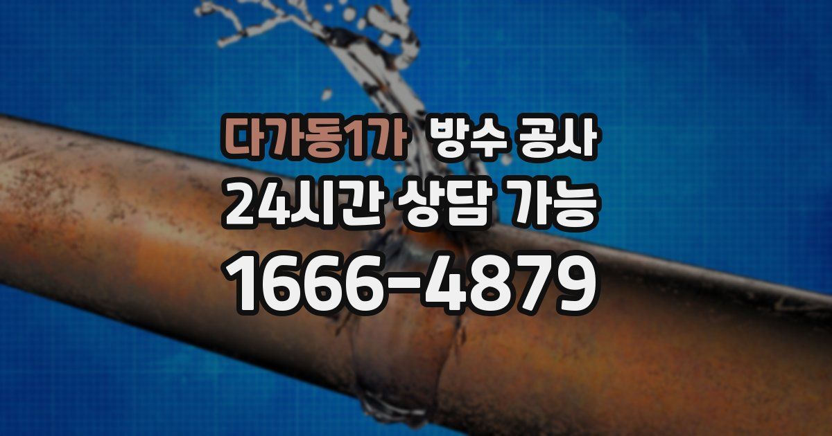다가동1가 누수탐지