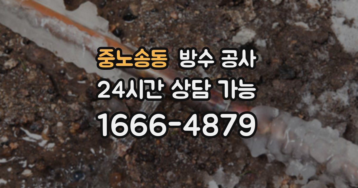 중노송동 누수탐지