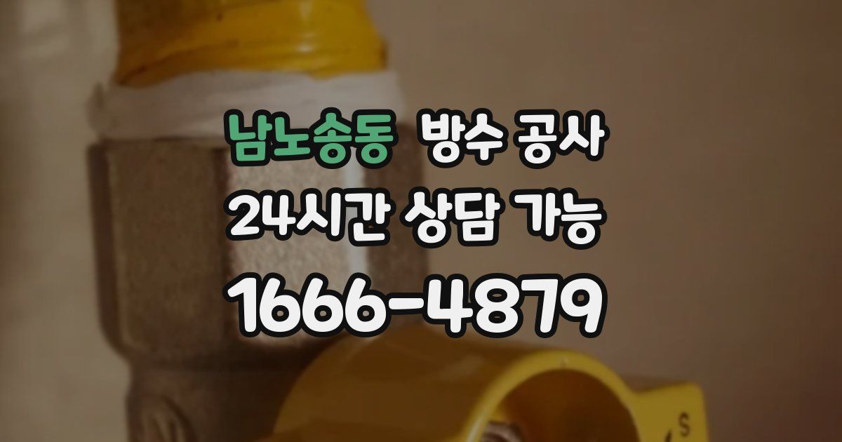 남노송동 누수탐지