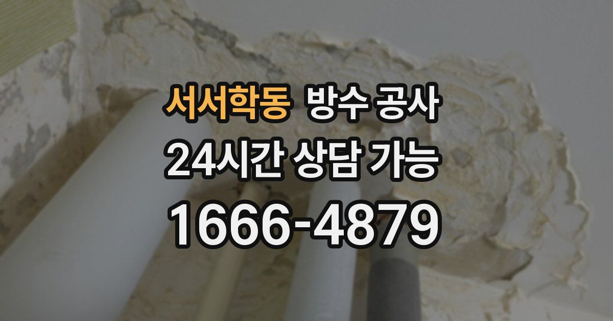 서서학동 누수탐지