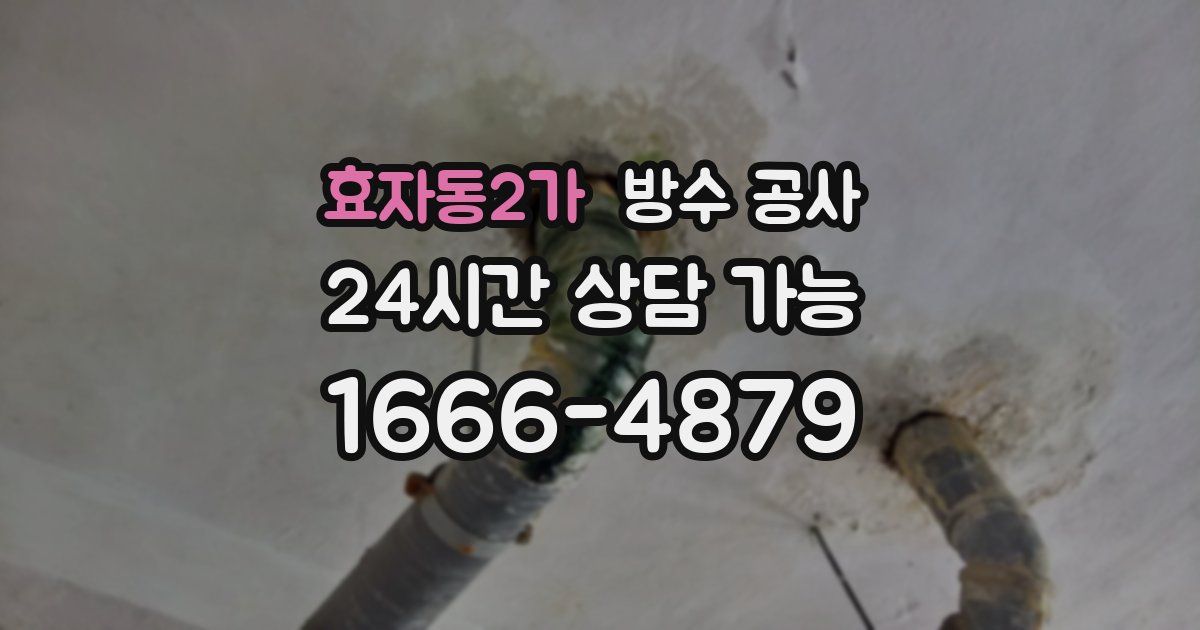 효자동2가 누수탐지