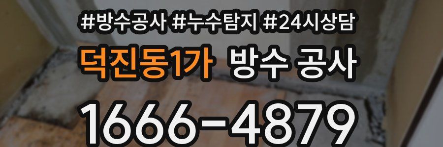 덕진동1가 방수 공사