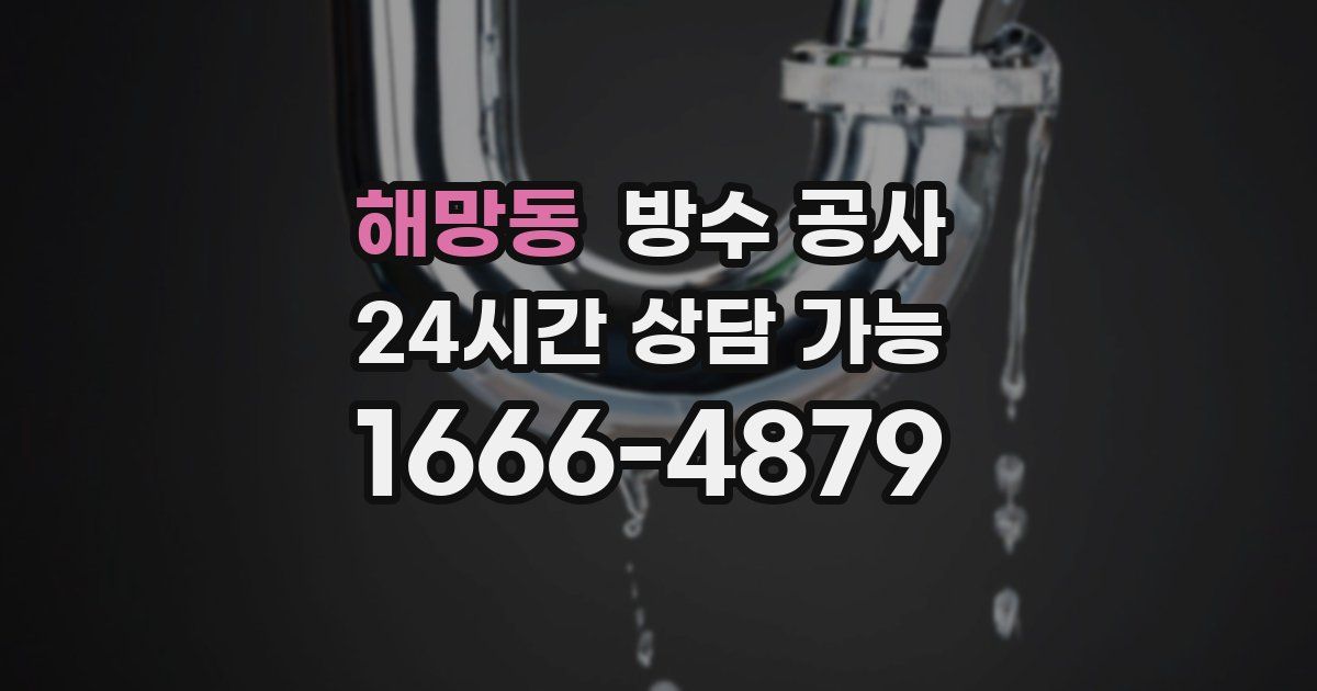 해망동 누수탐지