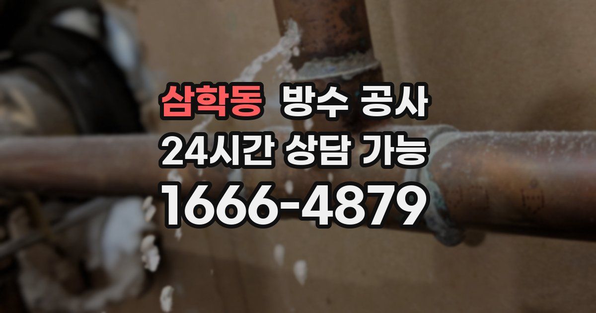 삼학동 누수탐지