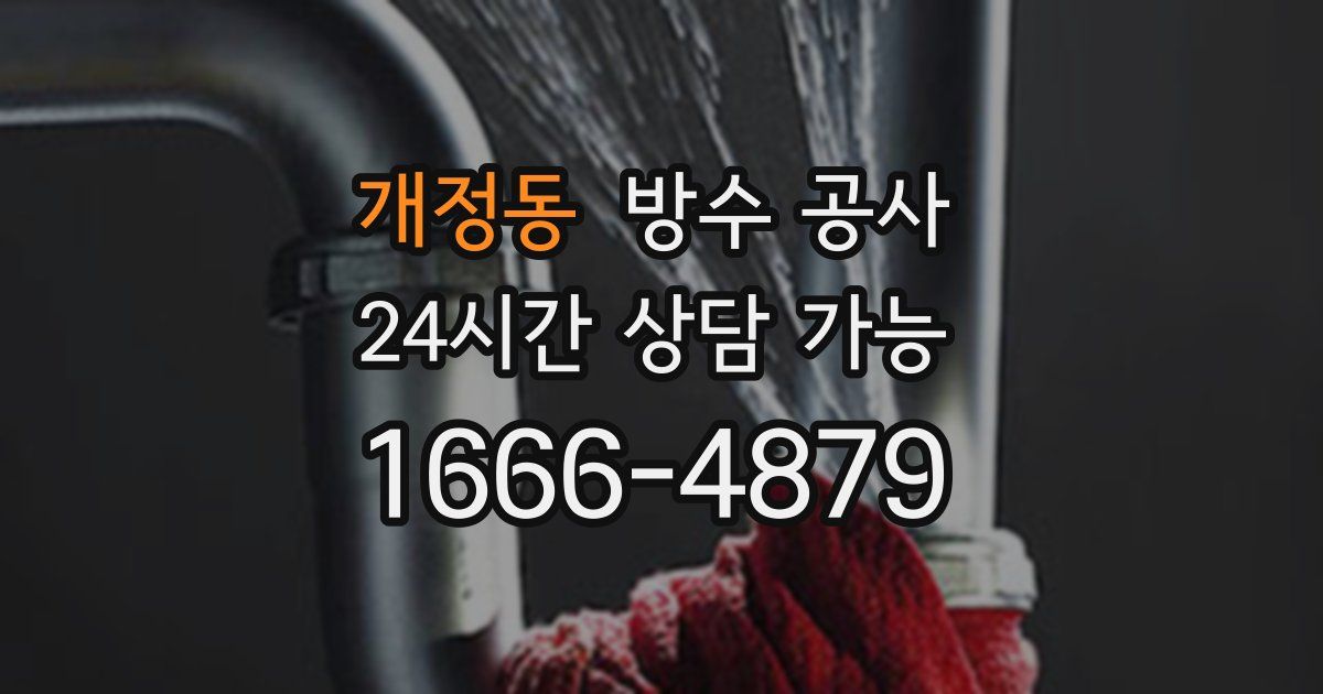 개정동 누수탐지