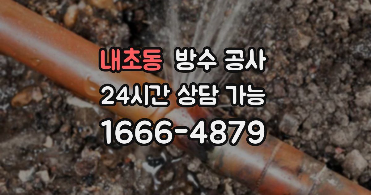 내초동 누수탐지