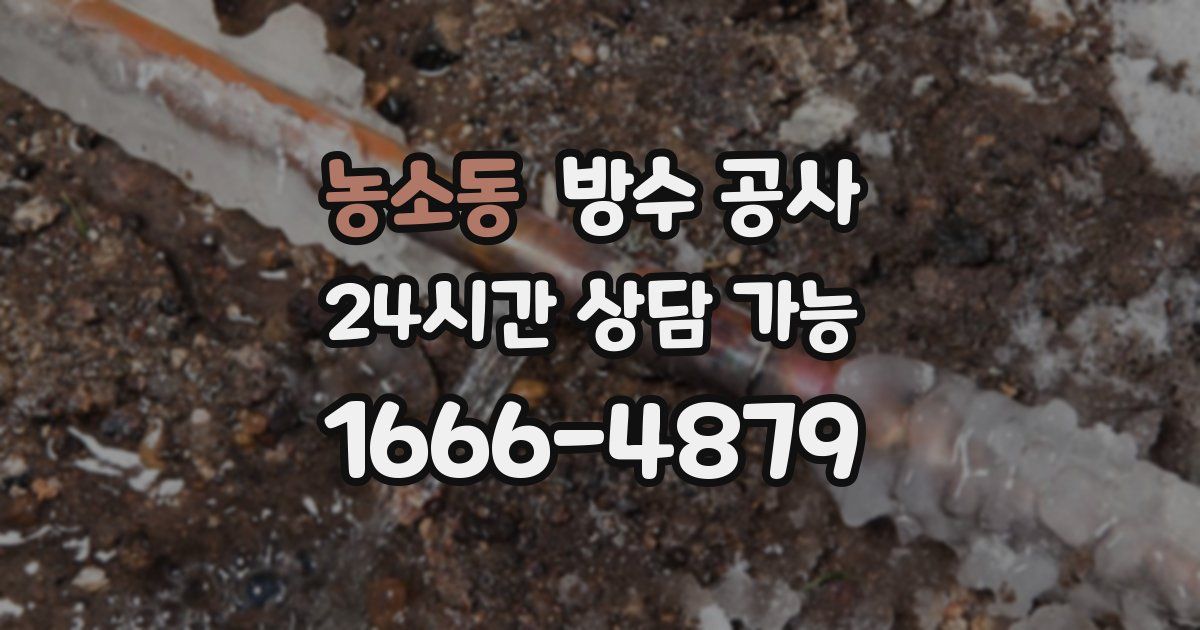 농소동 누수탐지