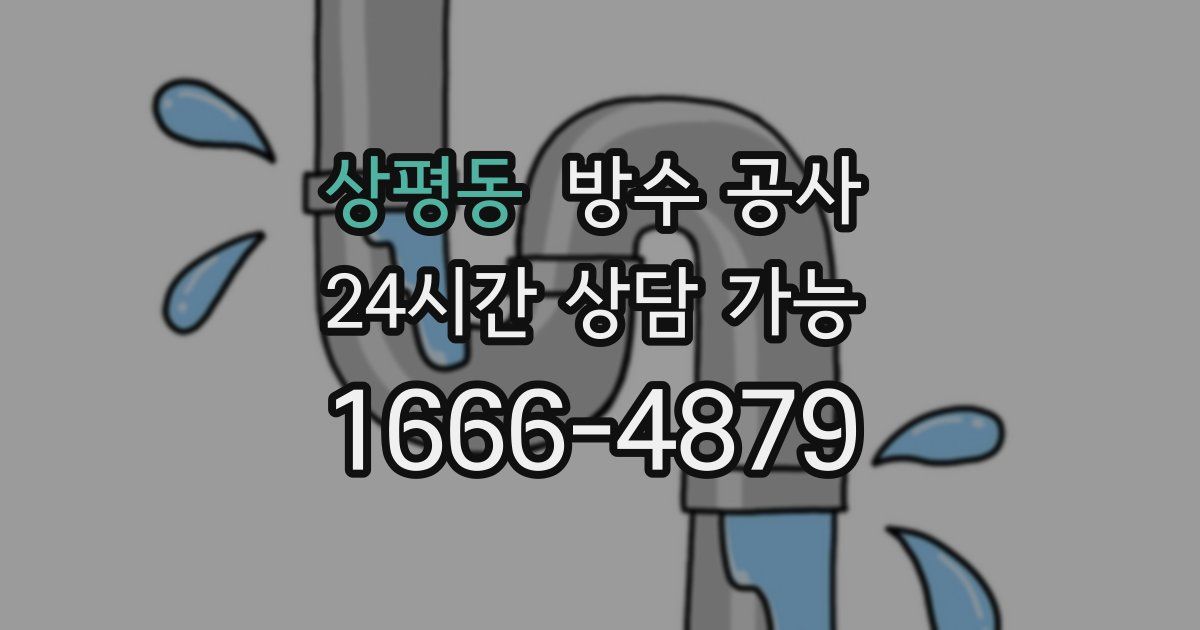 상평동 누수탐지