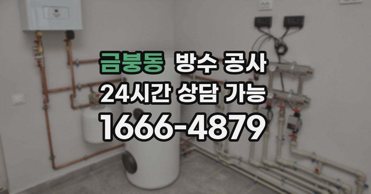 금붕동 누수탐지