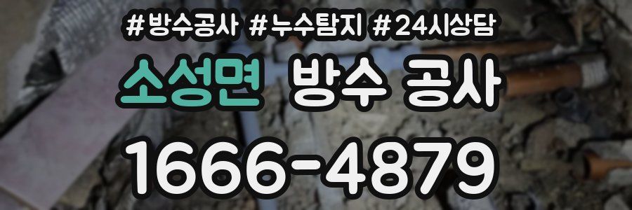 소성면 방수 공사