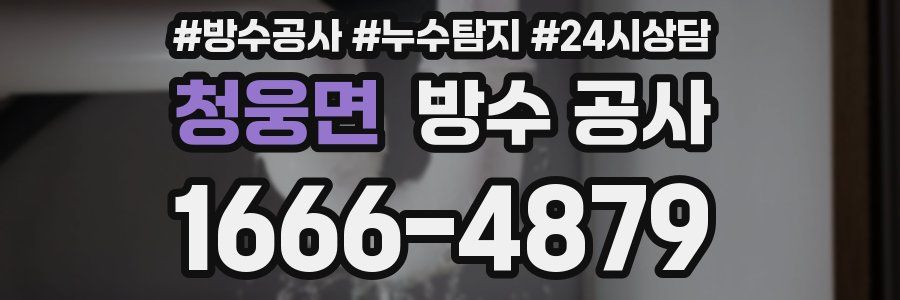 청웅면 방수 공사