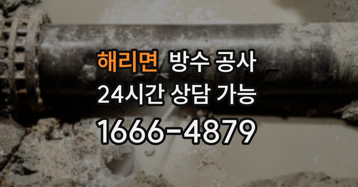 해리면 누수탐지