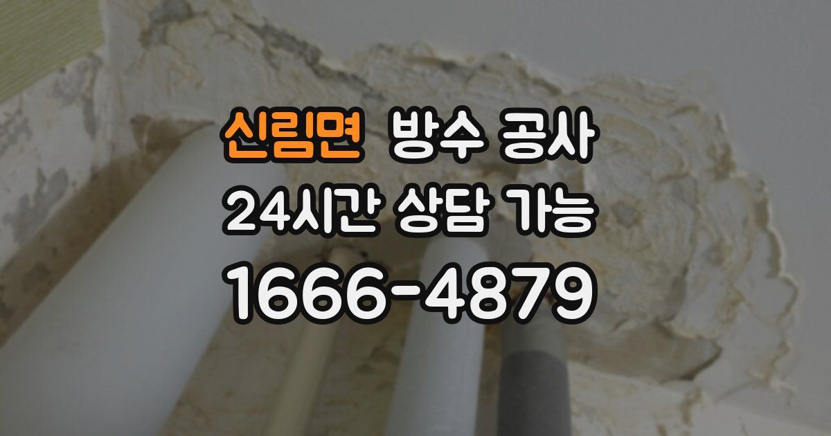 신림면 누수탐지