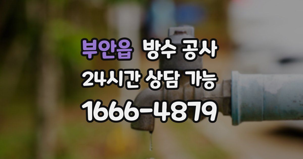 부안읍 누수탐지