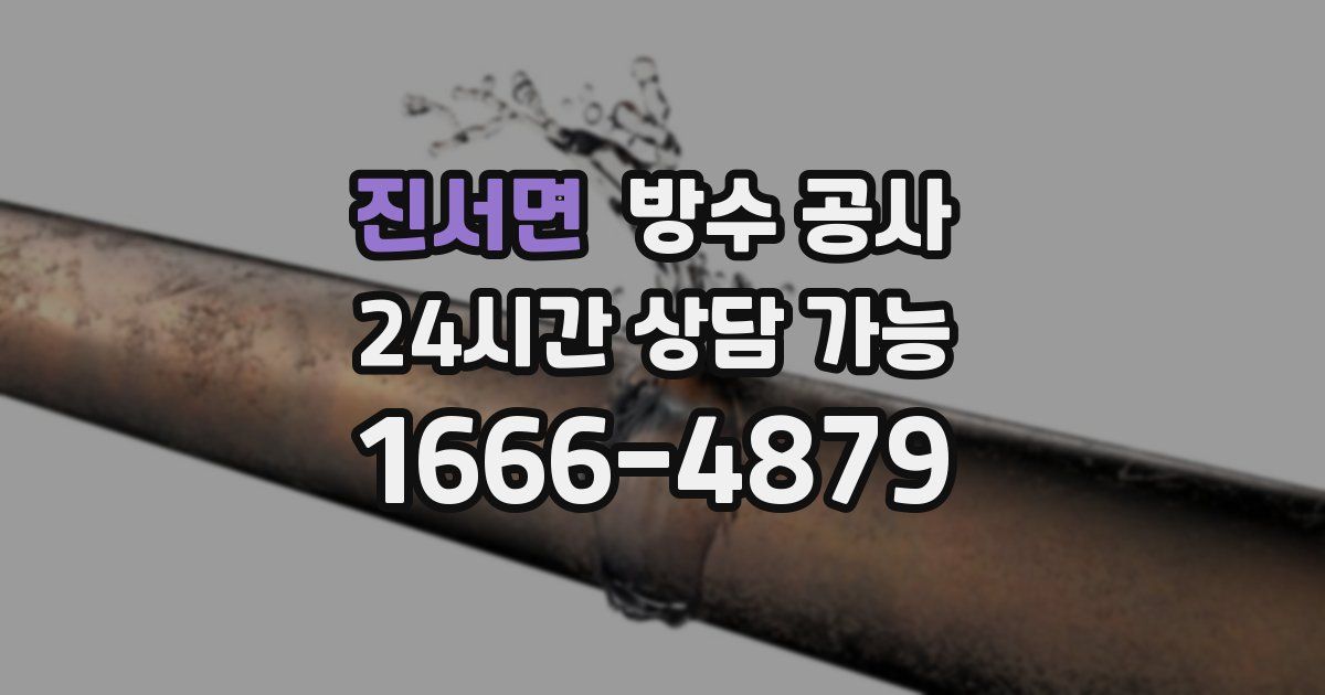 진서면 누수탐지