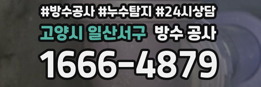 고양시 일산서구 방수 공사