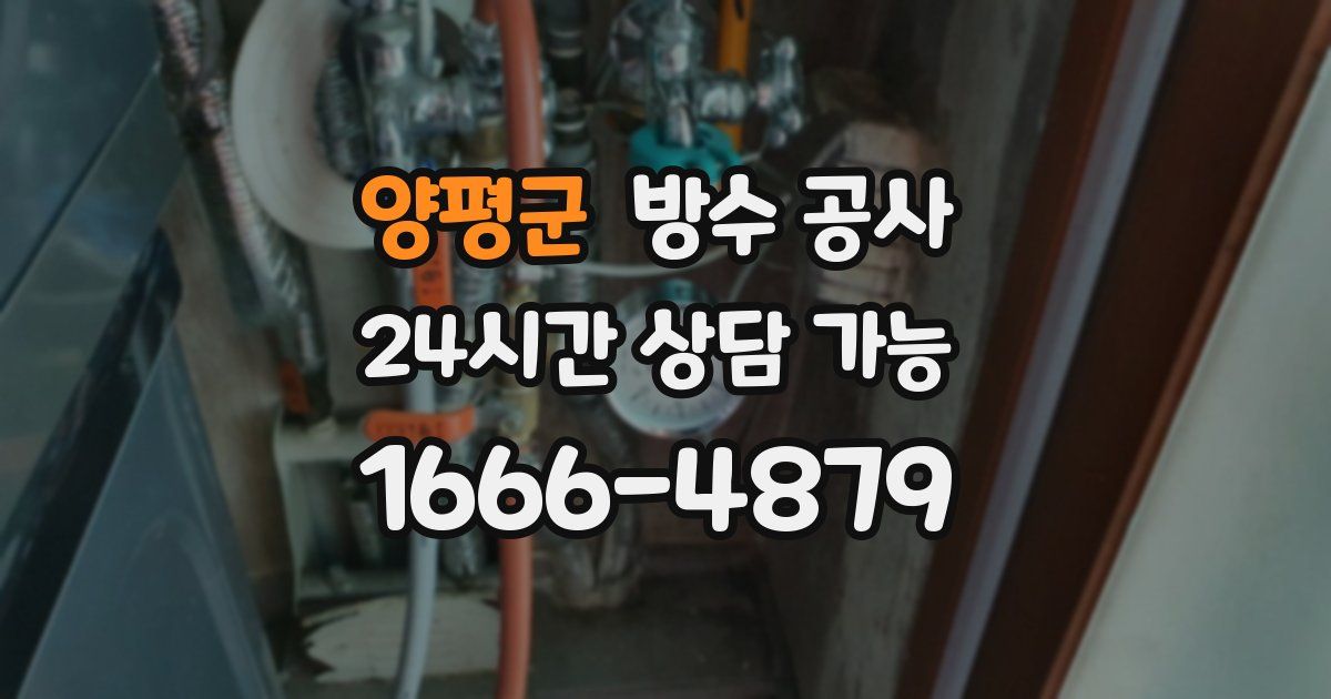 양평군 누수탐지