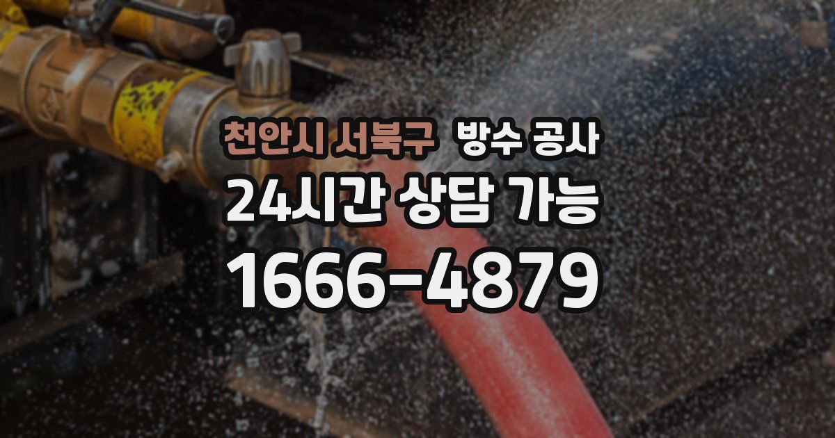 천안시 서북구 누수탐지