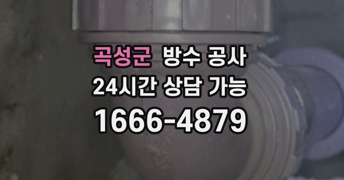 곡성군 누수탐지