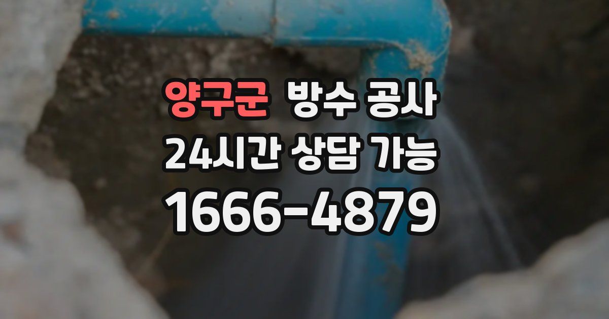 양구군 누수탐지