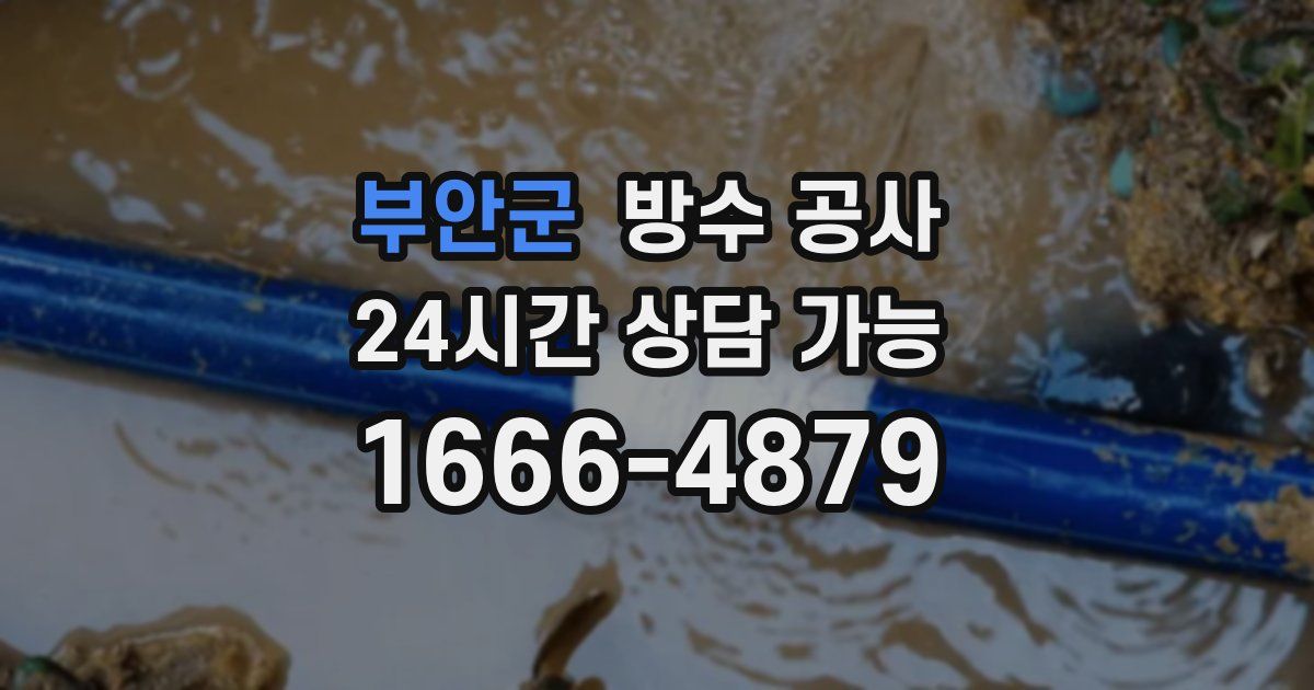 부안군 누수탐지