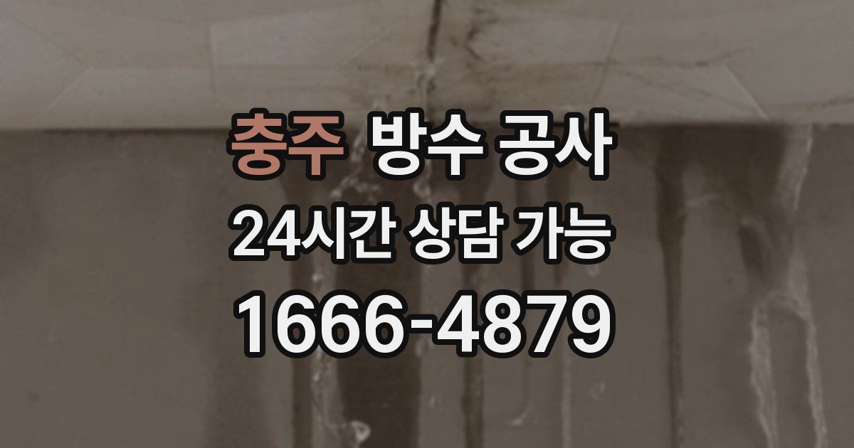 충주 누수탐지