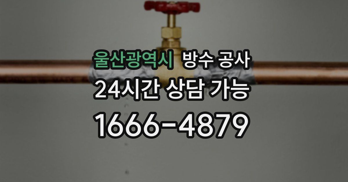 울산광역시 누수탐지