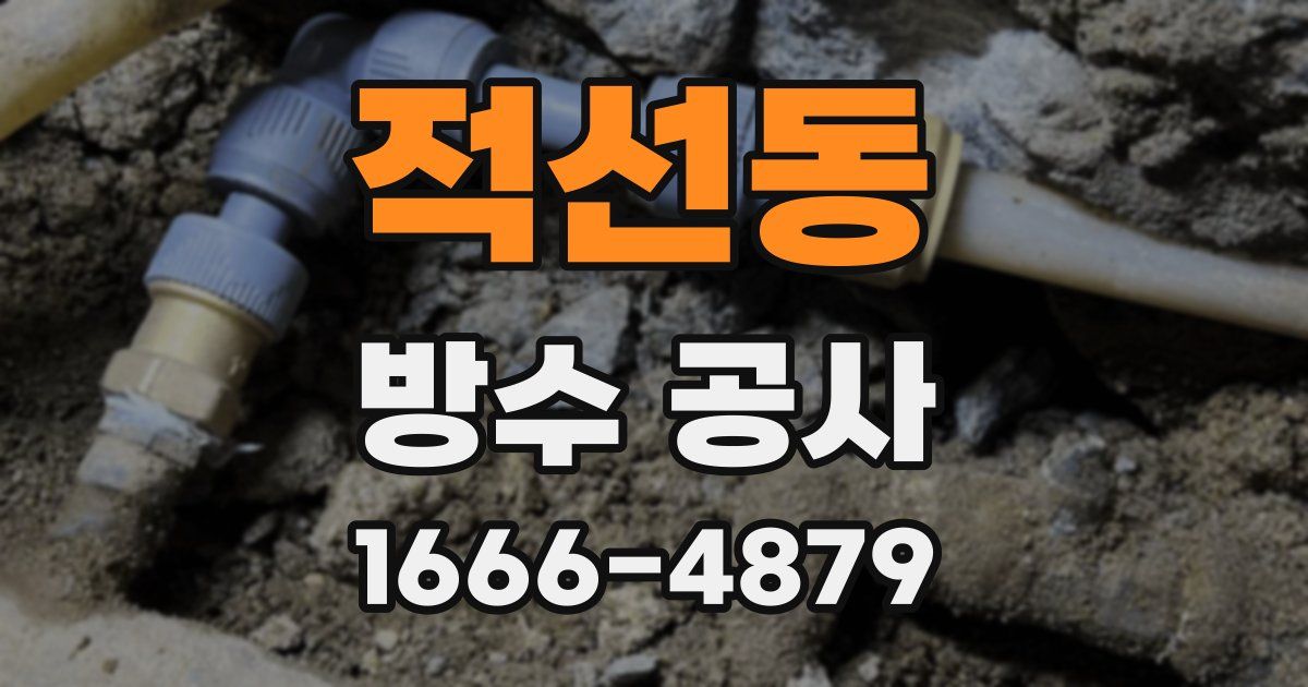 적선동 방수 공사