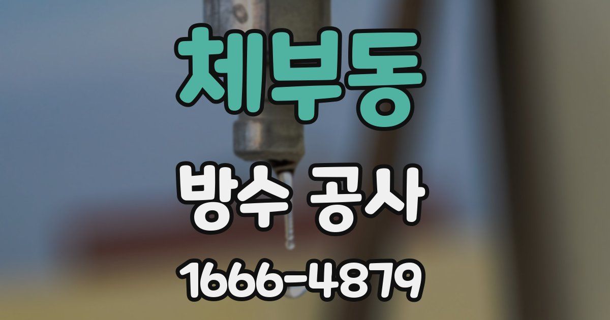 체부동 방수 공사