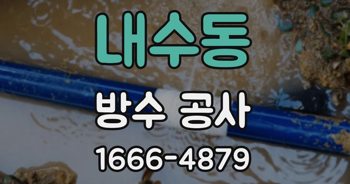 내수동 방수 공사