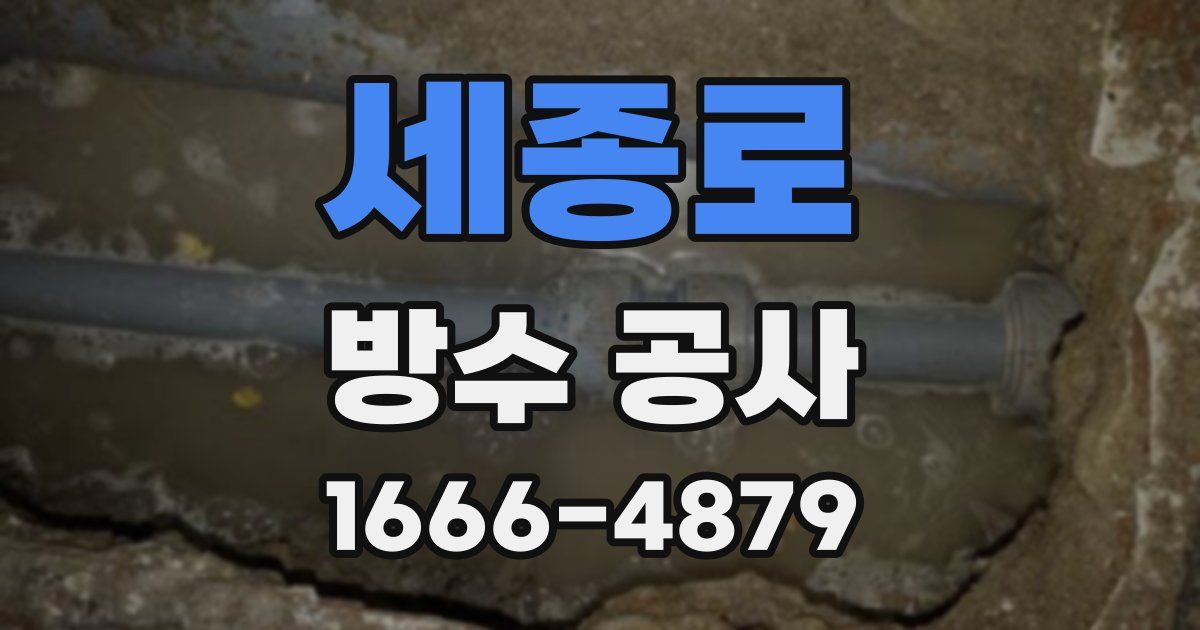 세종로 방수 공사