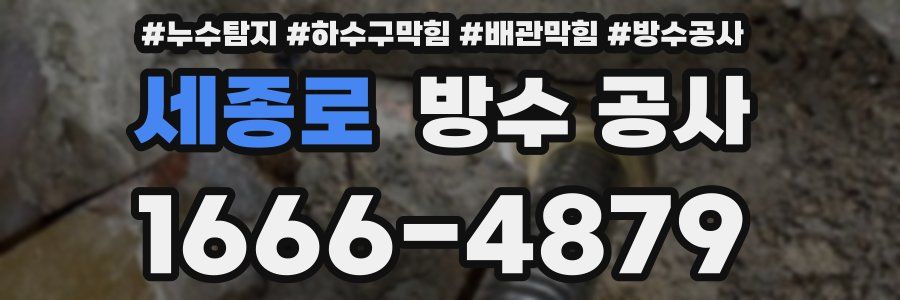 세종로 방수 공사