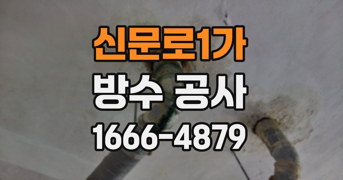신문로1가 방수 공사